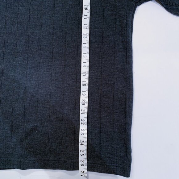 Columbia Men's Quarter zip Knit Sweater Medium Gray - Picture 5 of 10